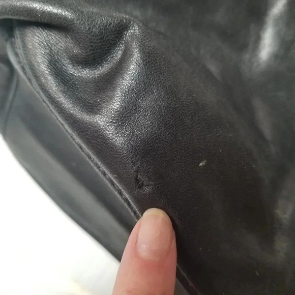 Michael Kors Lilly Black Leather Hobo Bag 35T0GLLT3L - Picture 5 of 15